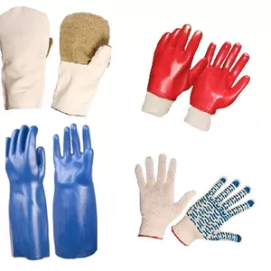 Средства защиты рук (перчатки и рукавицы)  оптом